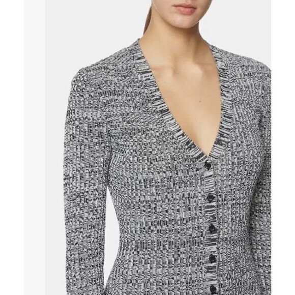 Baum und Pfergarten Cabriola Button-Up Sweater Dress in Black White Moulin NWT S - Picture 3 of 11